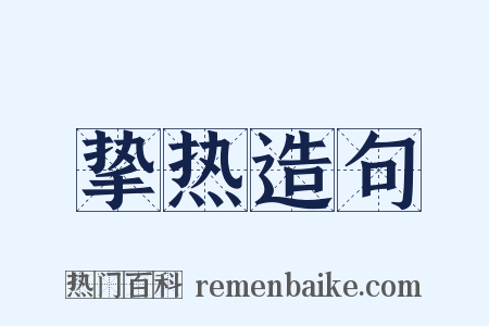挚热造句是什么意思的图片